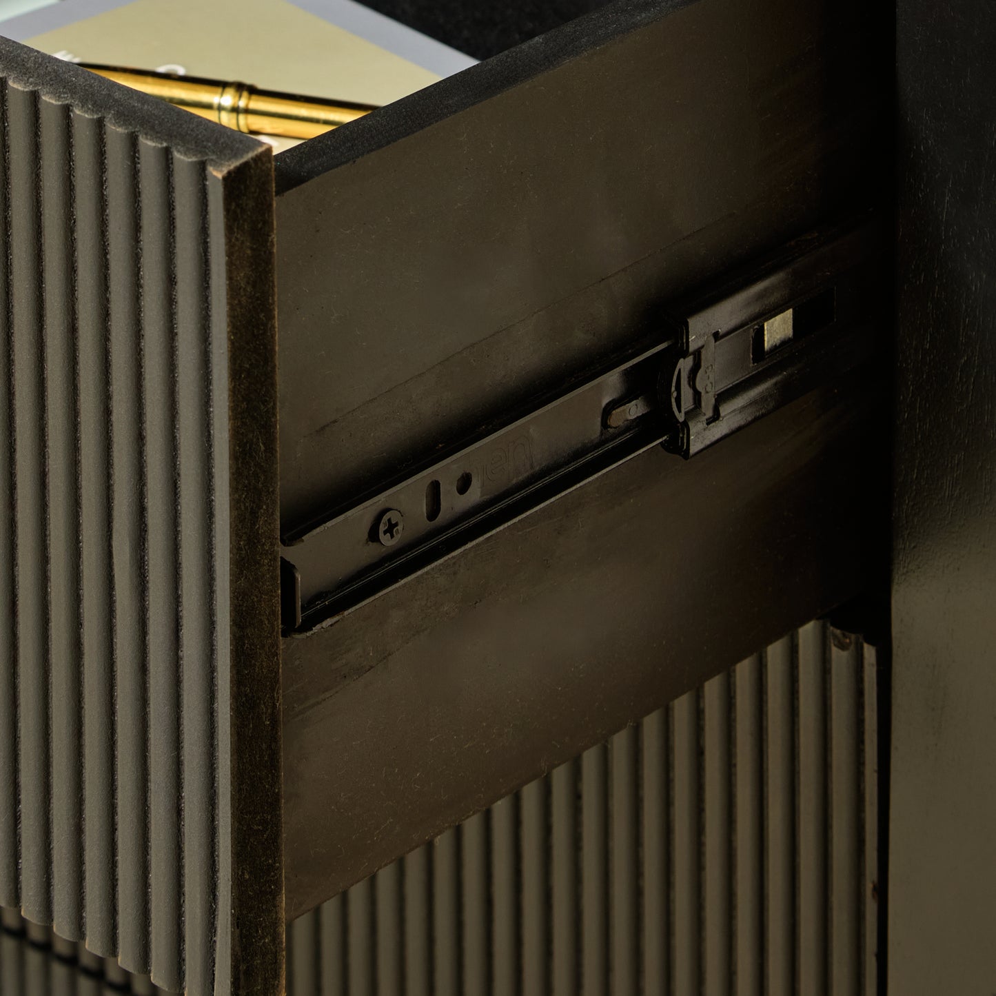 Jade 5 Drawer Tallboy - Jet Black - Laura James
