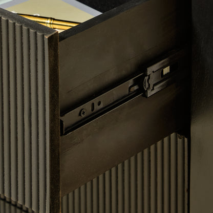 Jade 5 Drawer Tallboy - Jet Black - Laura James