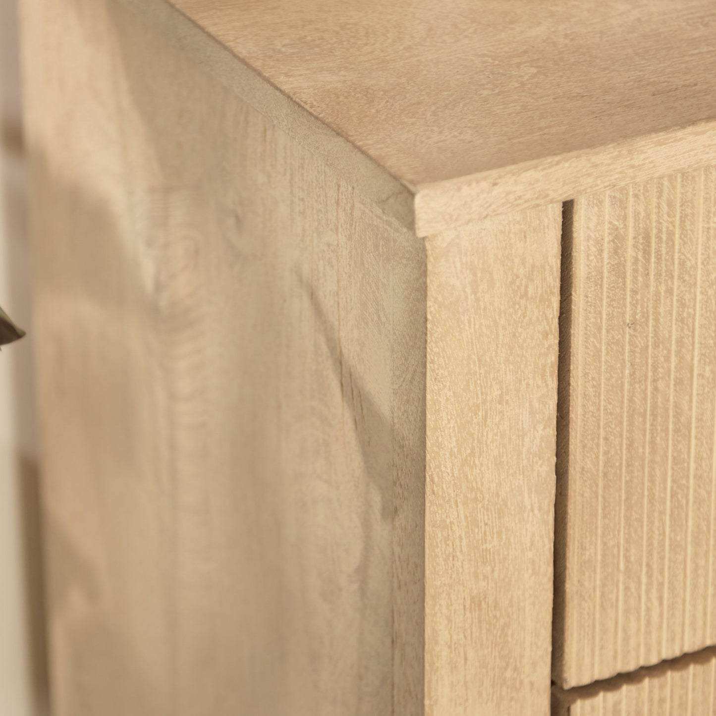 Jade 3 Drawer Chest of Drawers - Chalked Mango Wood - Laura James
