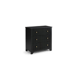 Jade 3 Drawer Chest of Drawers - Jet Black - Laura James