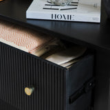 Jade 3 Drawer Chest of Drawers - Jet Black - Laura James