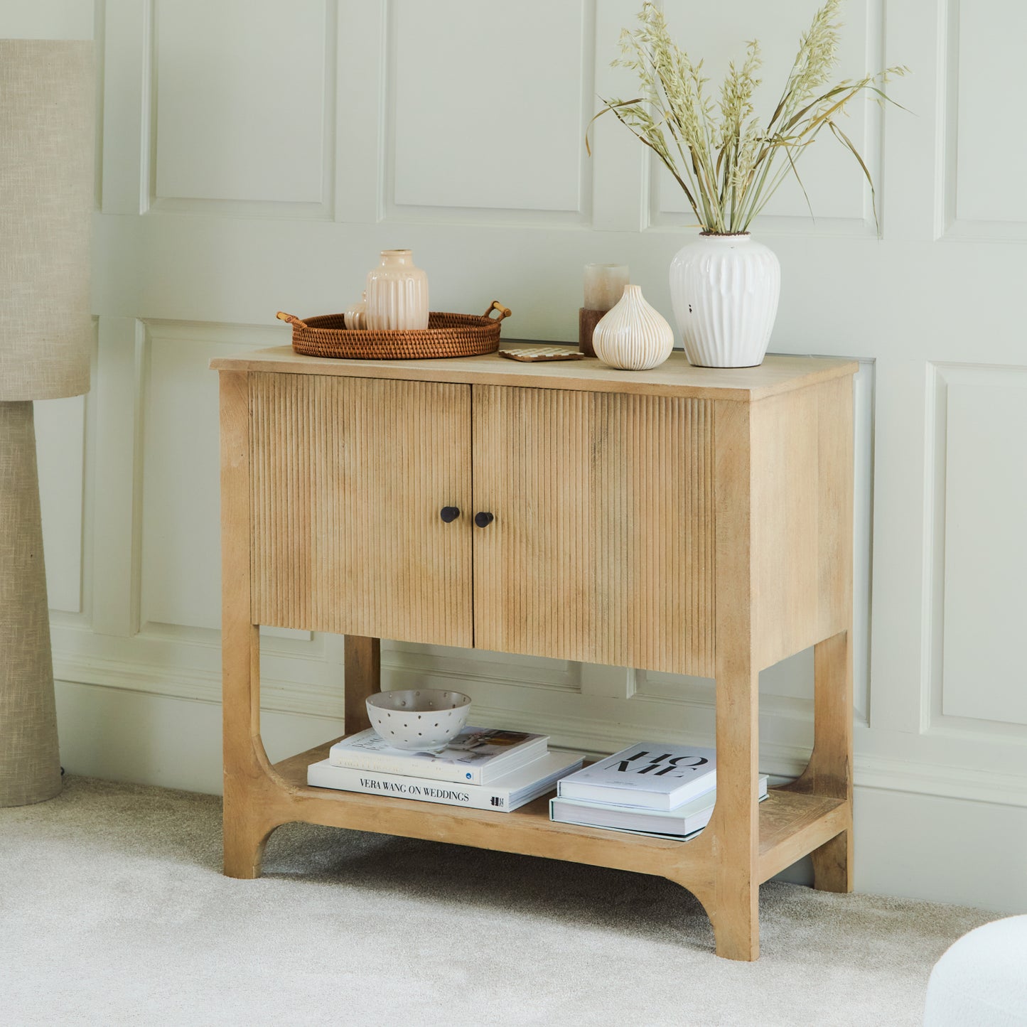 Jade 2 Door Sideboard - Chalked Mango Wood - Laura James