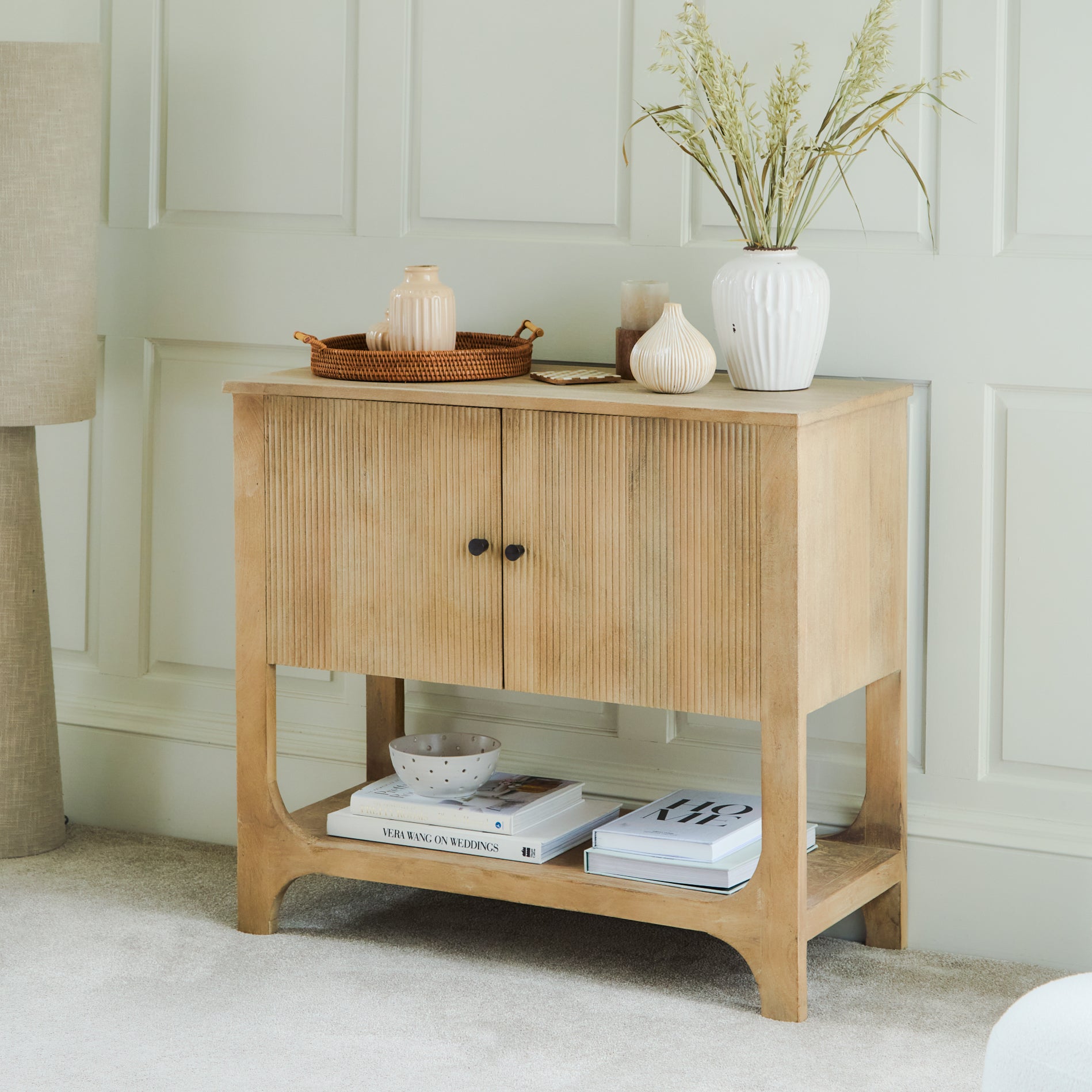 Jade 2 Door Sideboard - Chalked Mango Wood - Laura James
