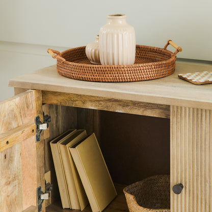 Jade 2 Door Sideboard - Chalked Mango Wood - Laura James