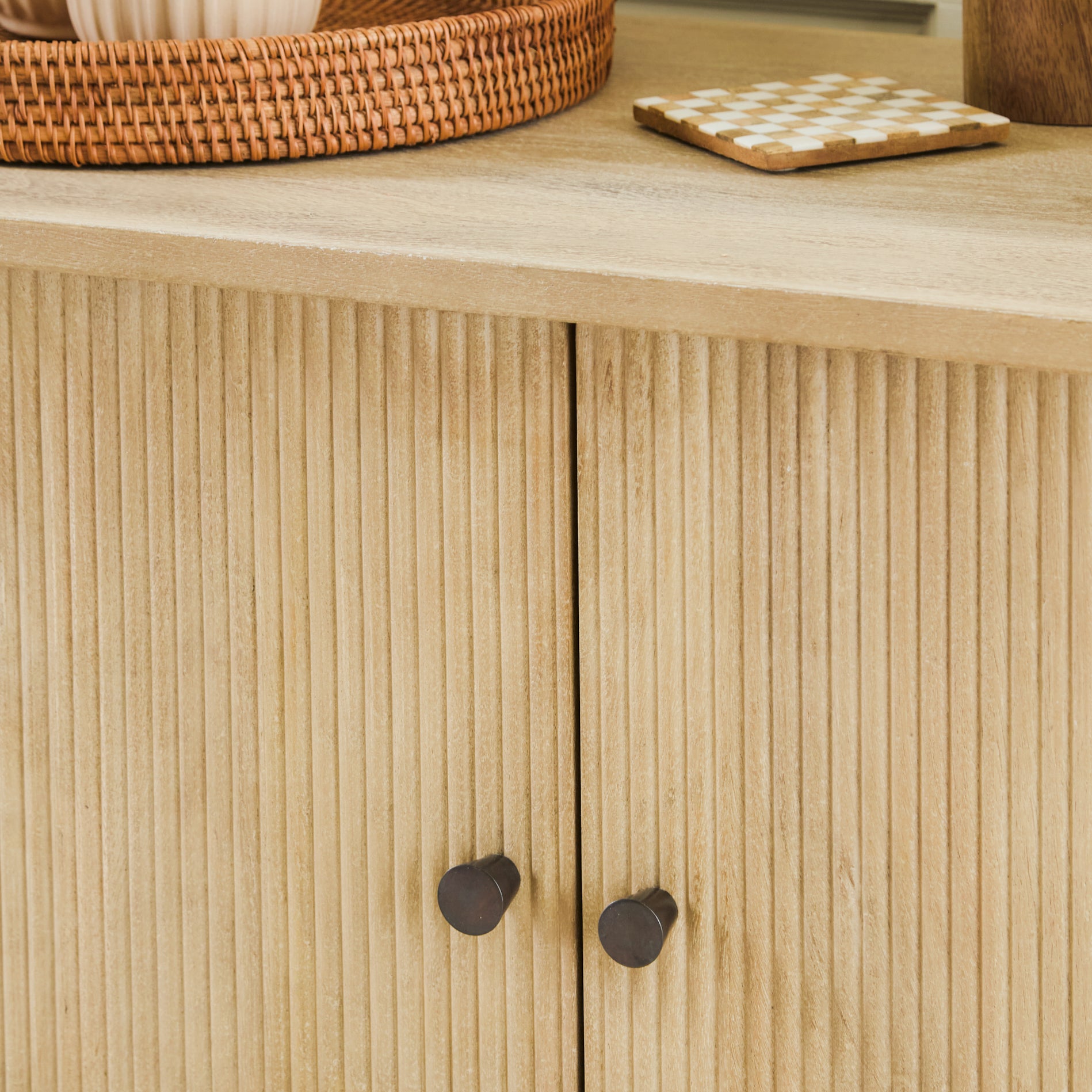 Jade 2 Door Sideboard - Chalked Mango Wood - Laura James