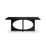 Jade Rectangular Jet Black Acacia Wood Dining Table - Laura James 