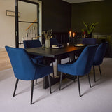 OUTLET - Maeve Ink Dining Chairs - Set of 2 - Black Legs