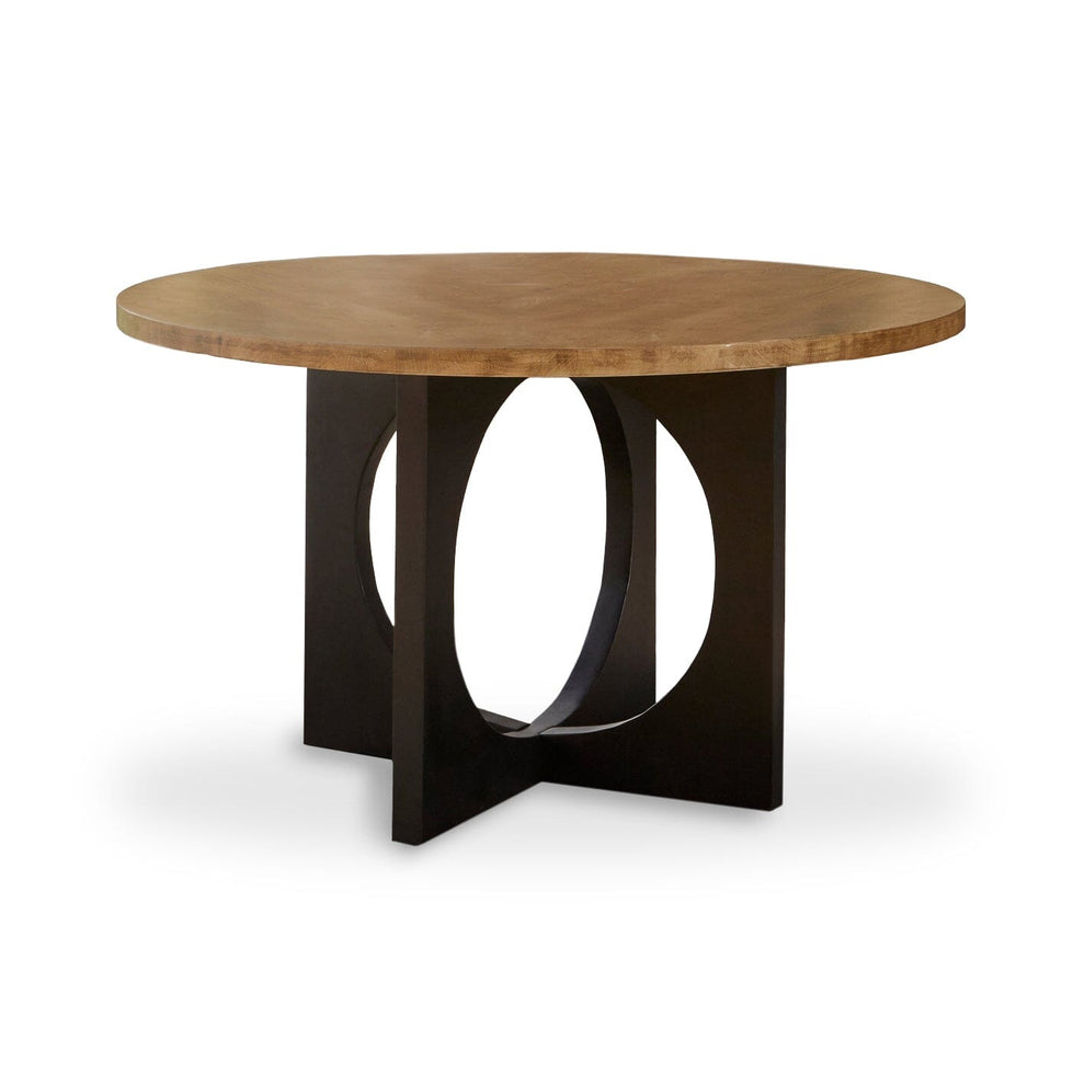Jade Round Mango Wood 4 Seater Dining Set with Freya Boucle Dining ...