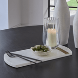 Grazeley 38x18cm  Marble Serving Board - White - Laura James 