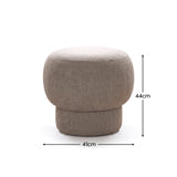 Jovi Footstool - Natural Brown - Laura James 