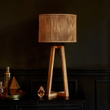 Konduru Large Cross Base Natural Jute Table Light