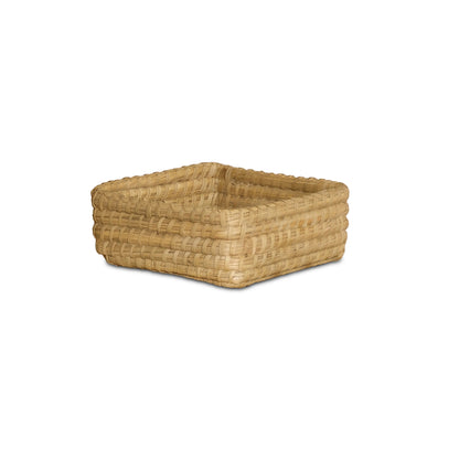 Kalna 18x18cm Square Sea Grass Basket - Natural - Laura James 