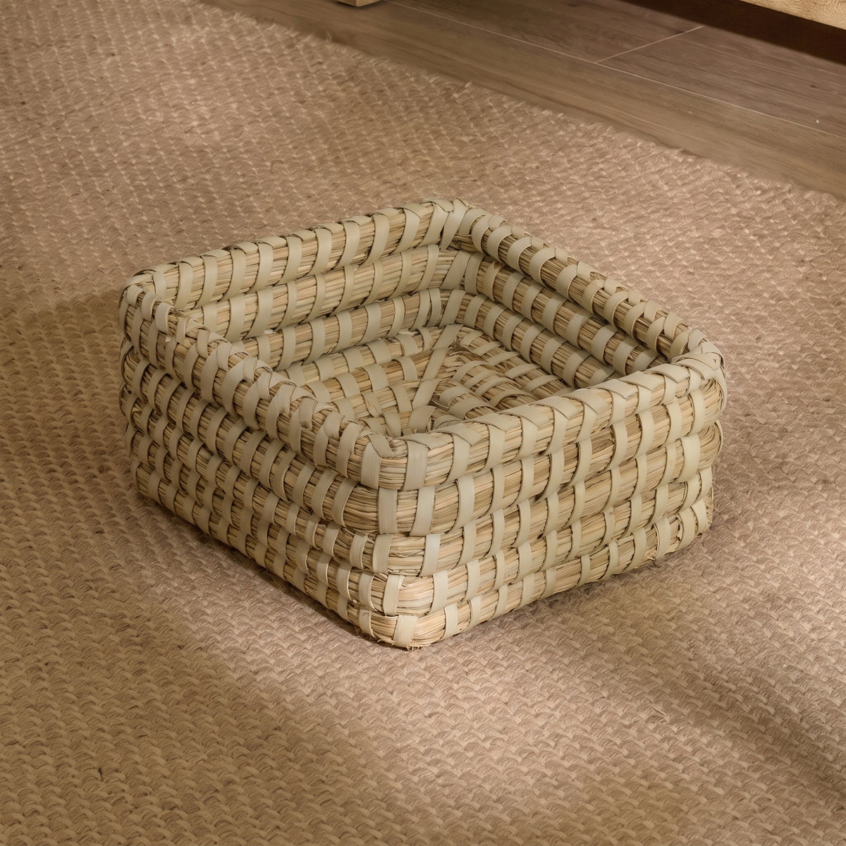 Kalna 26x26cm Square Sea Grass Basket - Natural