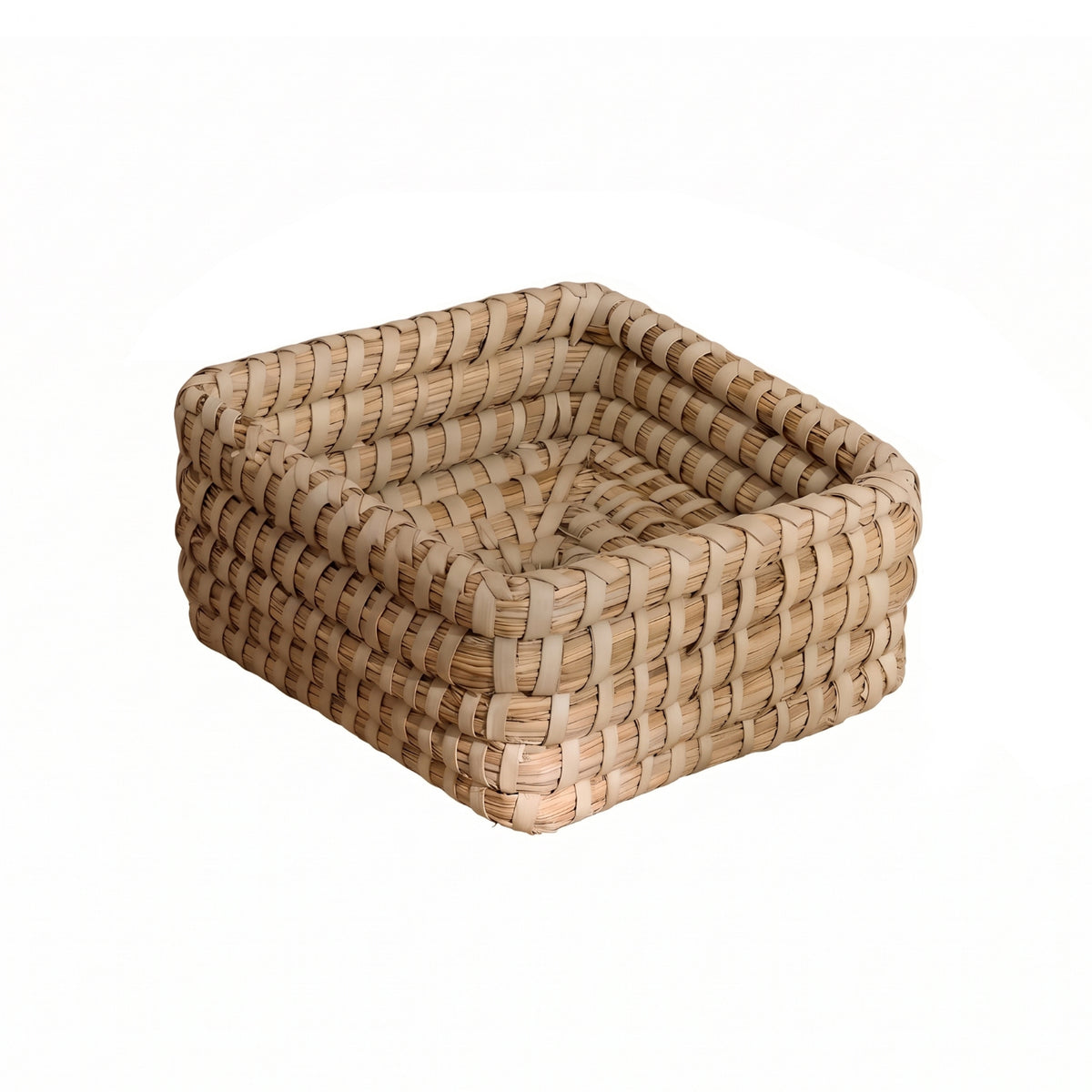 Kalna 30x30cm Square Sea Grass Basket - Natural
