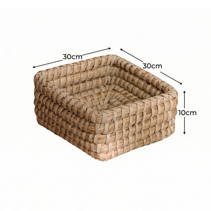 Kalna 30x30cm Square Sea Grass Basket - Natural