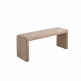 Kamiko Dining Bench - Mink Taupe - Laura James