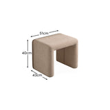 Outlet - Kamiko Stool - Mink Taupe