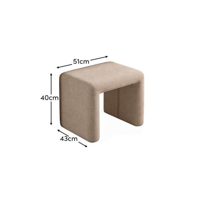 Kamiko Stool - Mink Taupe