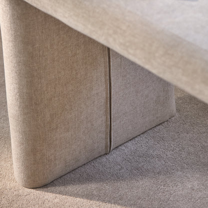 Kamiko Dining Bench - Mink Taupe - Laura James
