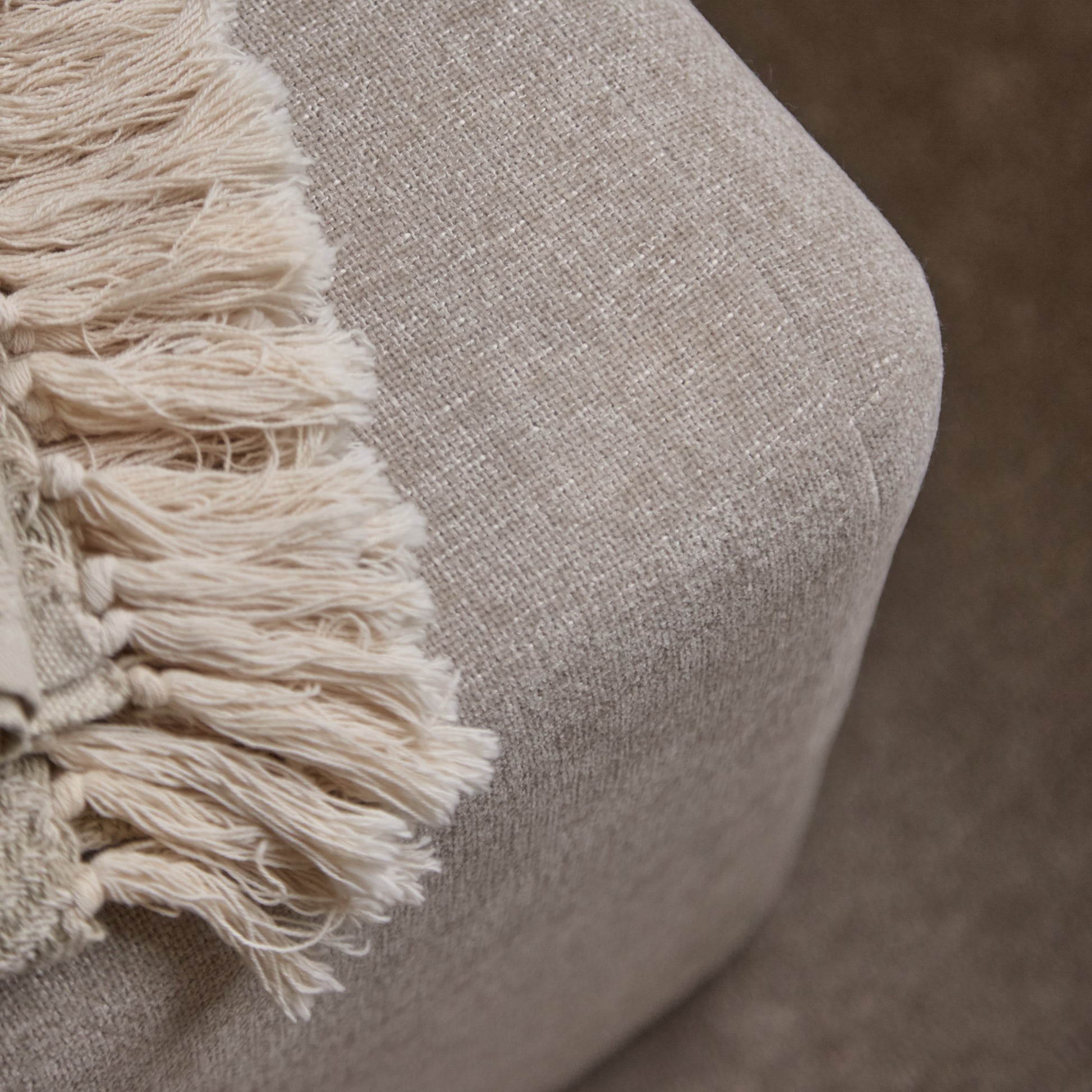Kamiko Dining Stool - Mink Taupe - Laura James