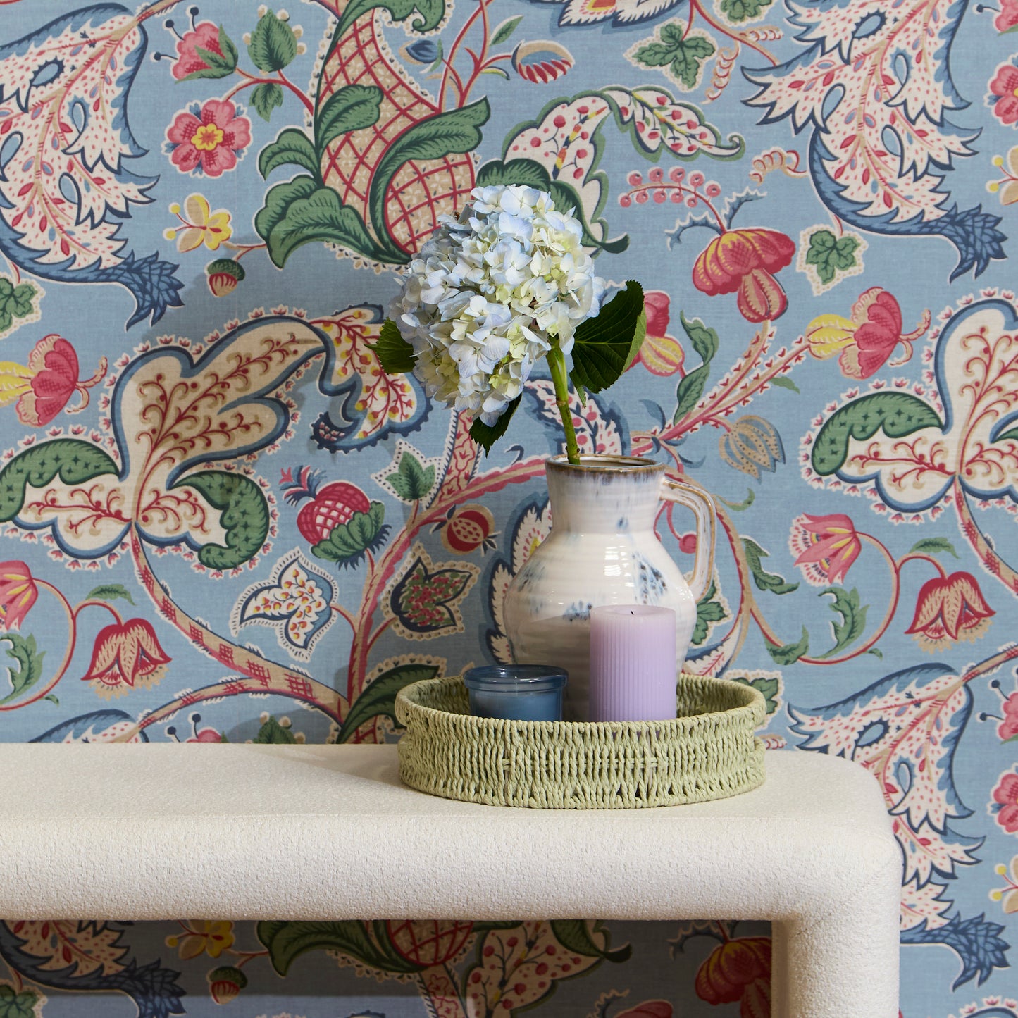 Kamiko Dining Nesting Bench & Stools - Chalk White Boucle - Laura James