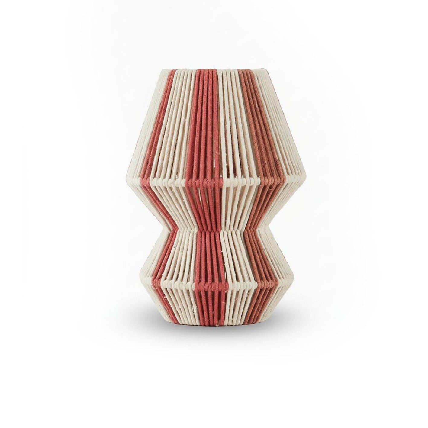 Kateli Paprika Stripe Small Table Lamp - 21cm - Laura James