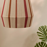 Kateli 35cm Pendant Light - Paprika Stripe - Laura James 