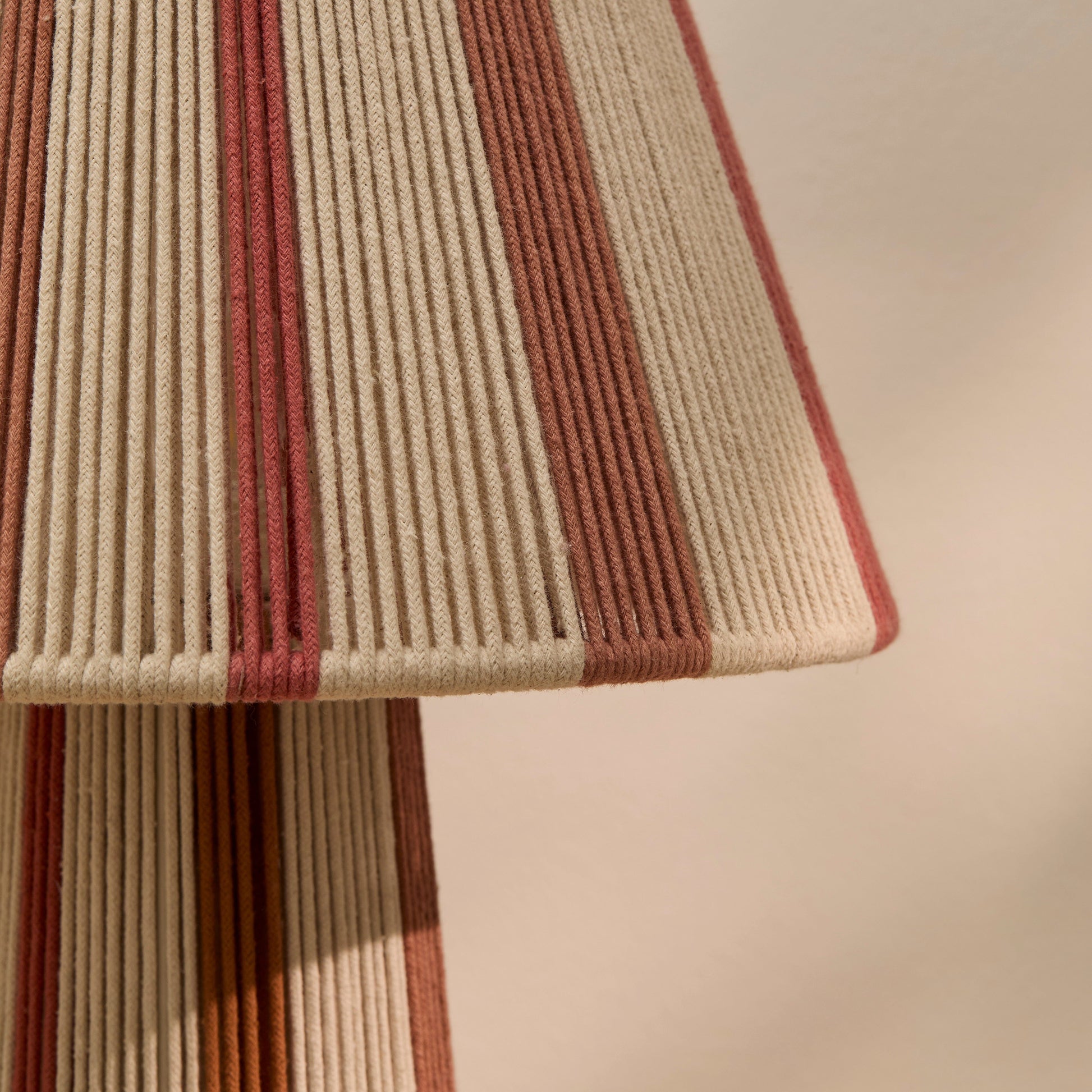 Kateli Paprika Stripe Large Table Lamp - 45cm - Laura James 