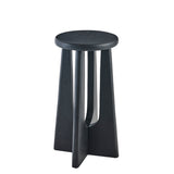 Kehlani Jet Black Mango Wood Bar Stool - Laura James