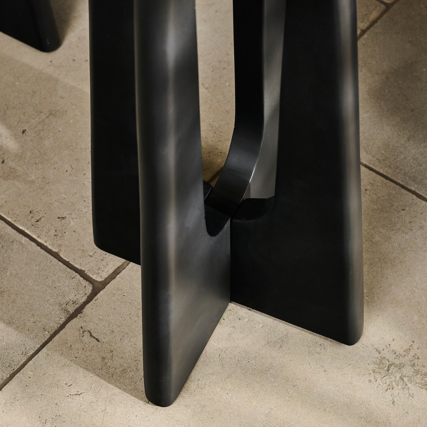 Kehlani Jet Black Mango Wood Bar Stool - Laura James 