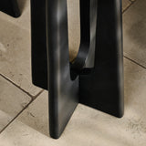 Kehlani Jet Black Mango Wood Bar Stool - Laura James 
