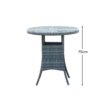Kemble Bistro Table - Grey - Laura James 