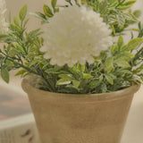 Kew 23cm Chrysanthemum In Paper Mache Pot - Laura James 