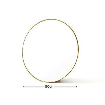 Kimbridge 90cm LED Round Bathroom Mirror - Gold - Laura James