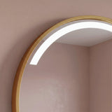 Kimbridge 90cm LED Round Bathroom Mirror - Gold - Laura James 