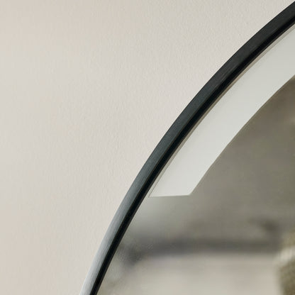 Kimbridge 90cm LED Round Bathroom Mirror - Black - Laura James