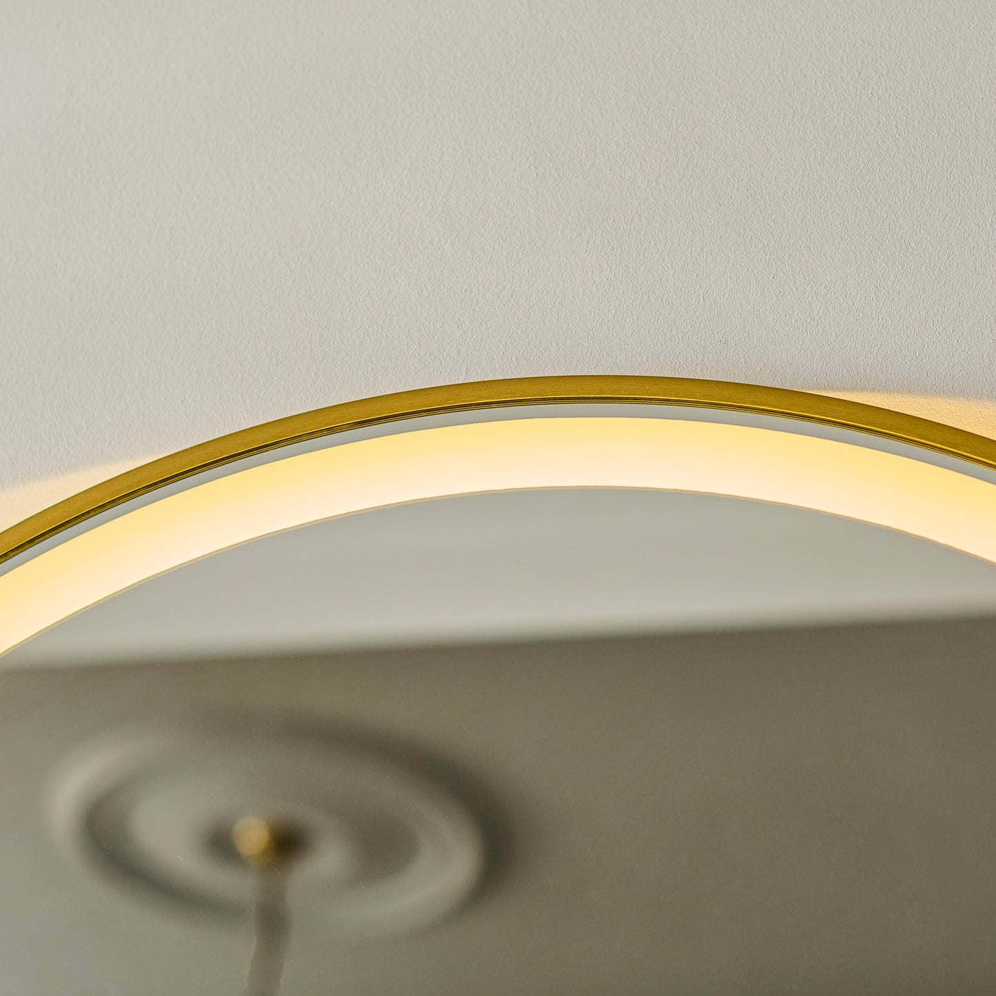 Kimbridge 90cm LED Round Bathroom Mirror - Gold - Laura James