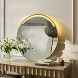 Kimbridge 90cm LED Round Bathroom Mirror - Gold - Laura James