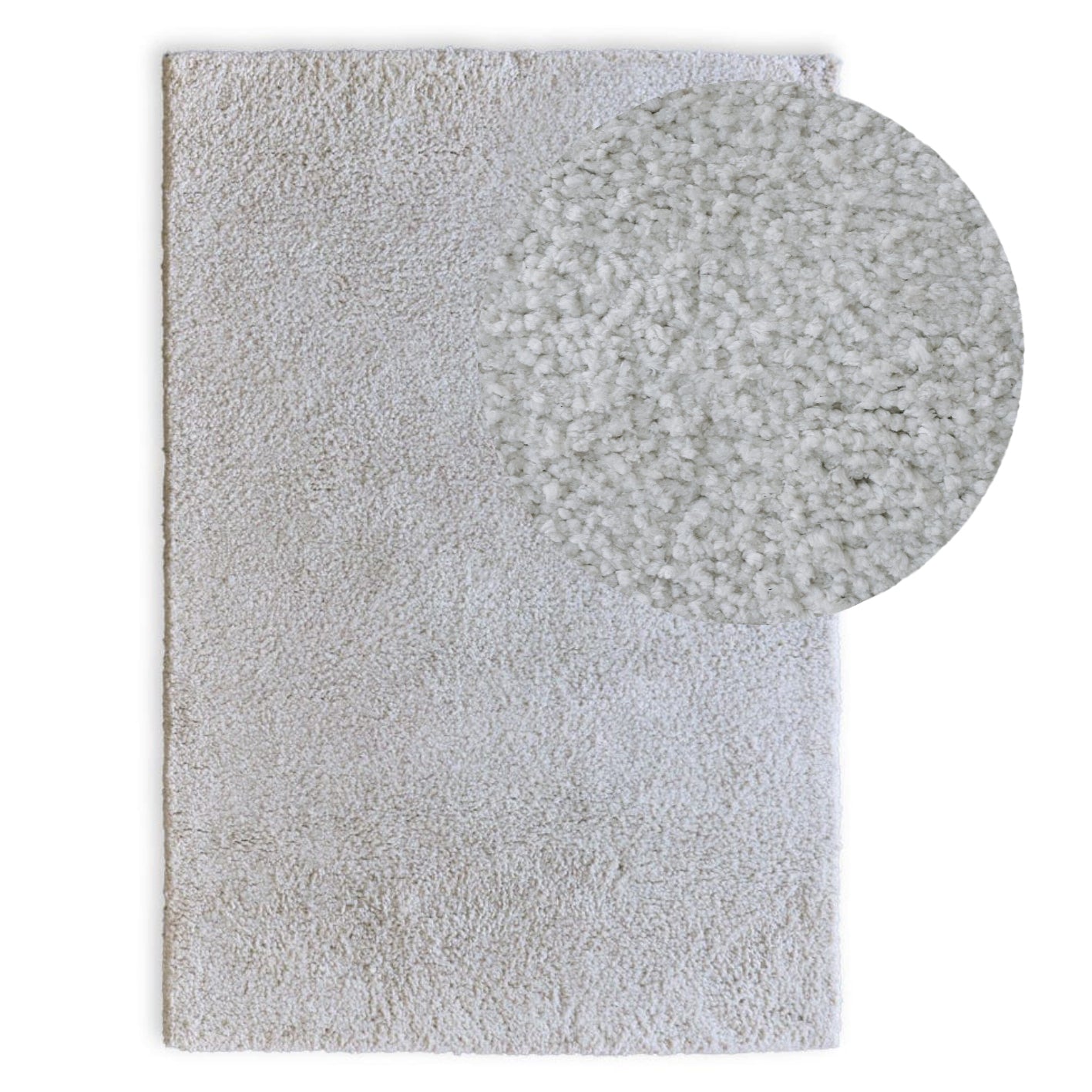 Kingsley Polyester Rug - Off White - 120 x 170cm - Laura James 