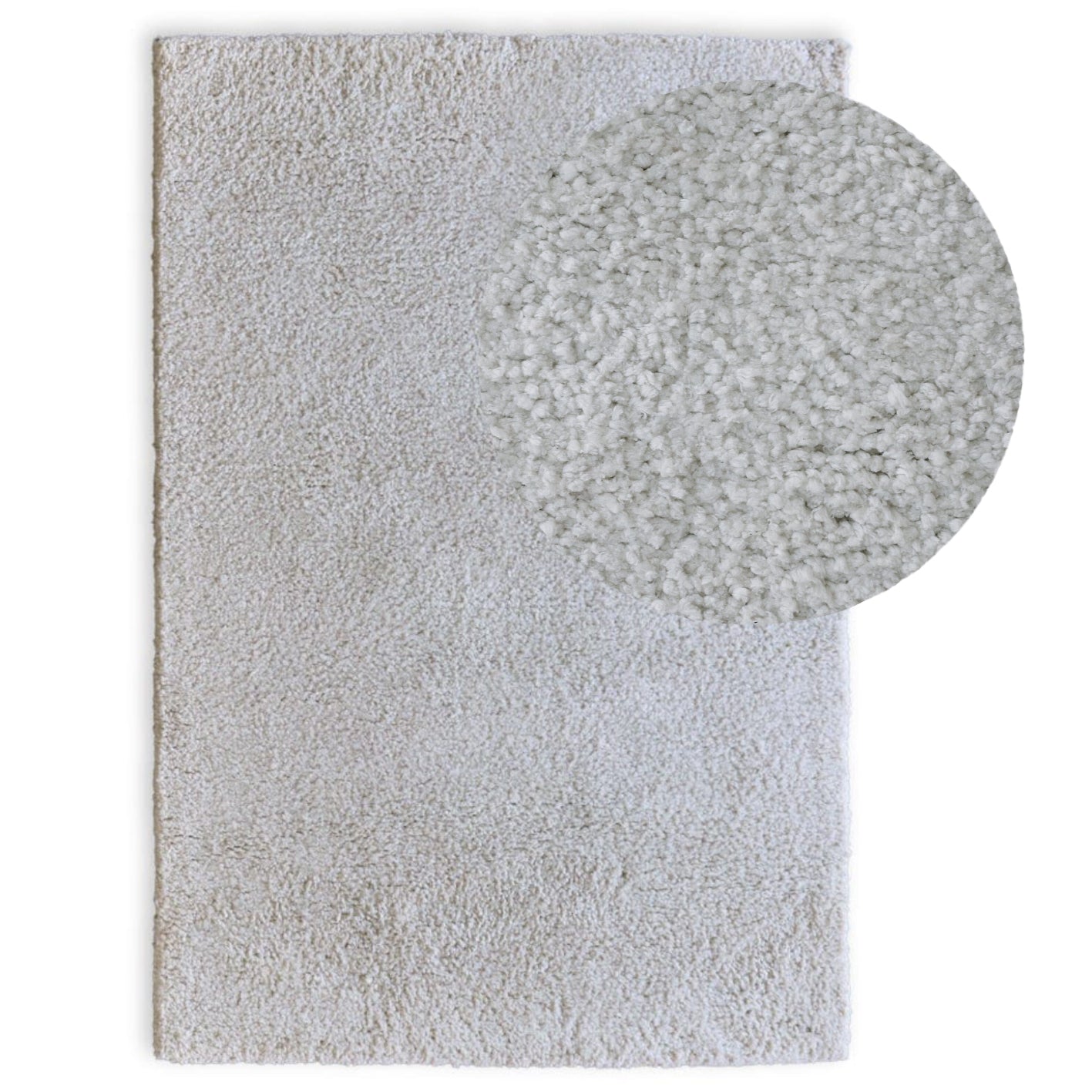 Kingsley Polyester Rug - Off White - 160 x 230cm - Laura James 