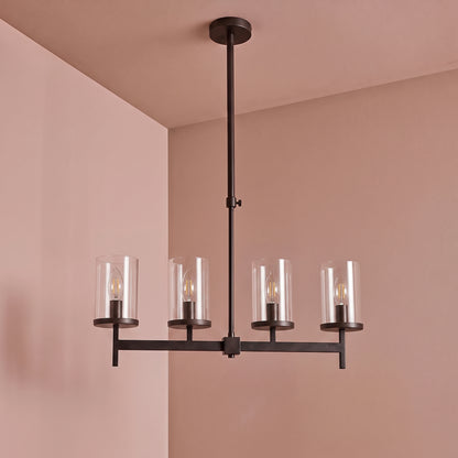 Kingston 50cm 4 Bulb Chandelier - Bronze