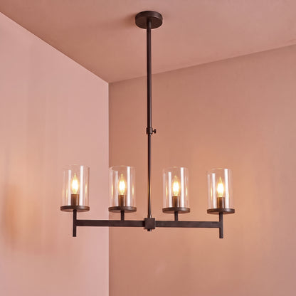 Kingston 50cm 4 Bulb Chandelier - Bronze