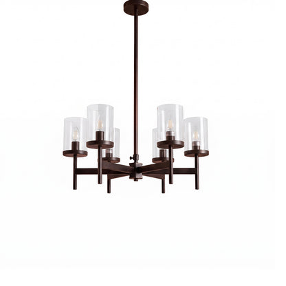 Kingston 50cm 6 Bulb Chandelier - Bronze