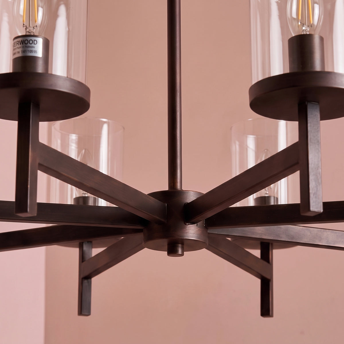 Kingston 50cm 8 Bulb Chandelier - Bronze - Laura James 
