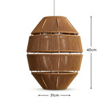 Kinston 40cm Pendant Shade - Mustard Yellow - Laura James
