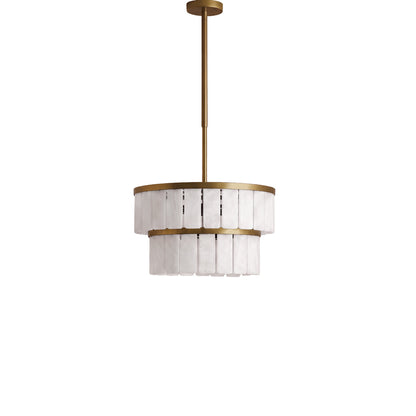 Kinver 43cm Resin Double Chandelier - Gold