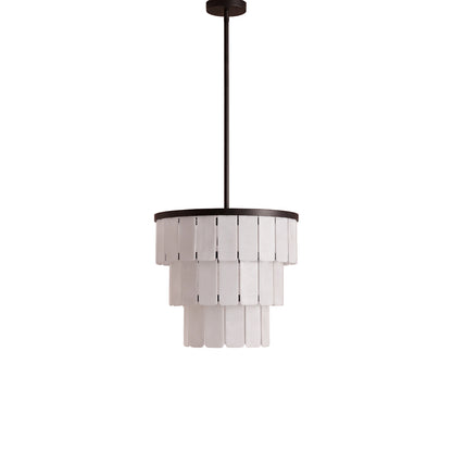 Kinver 43cm Resin Triple Chandelier - Black