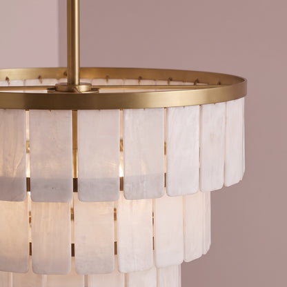 Kinver 43cm Resin Triple Chandelier - Gold