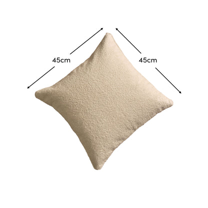 Knightsbridge 45x45cm Cushion Cover - Natural Boucle - Laura James 