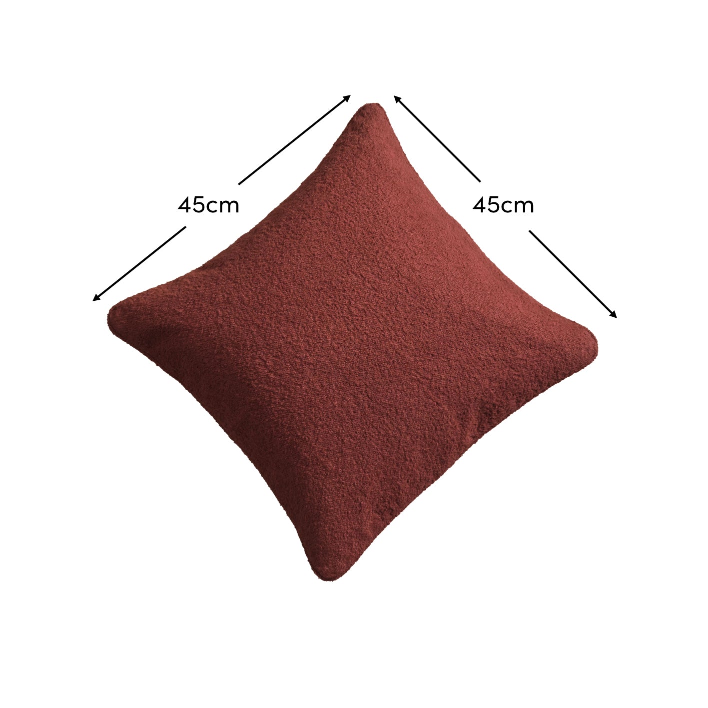 Knightsbridge 45x45cm Cushion Cover - Russet Boucle - Laura James 